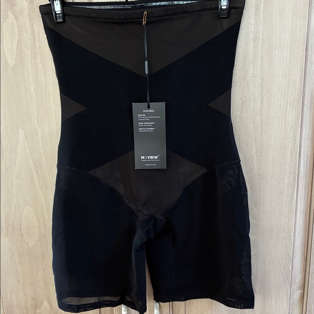 Black Shapewear Shorts Movwin Sz L